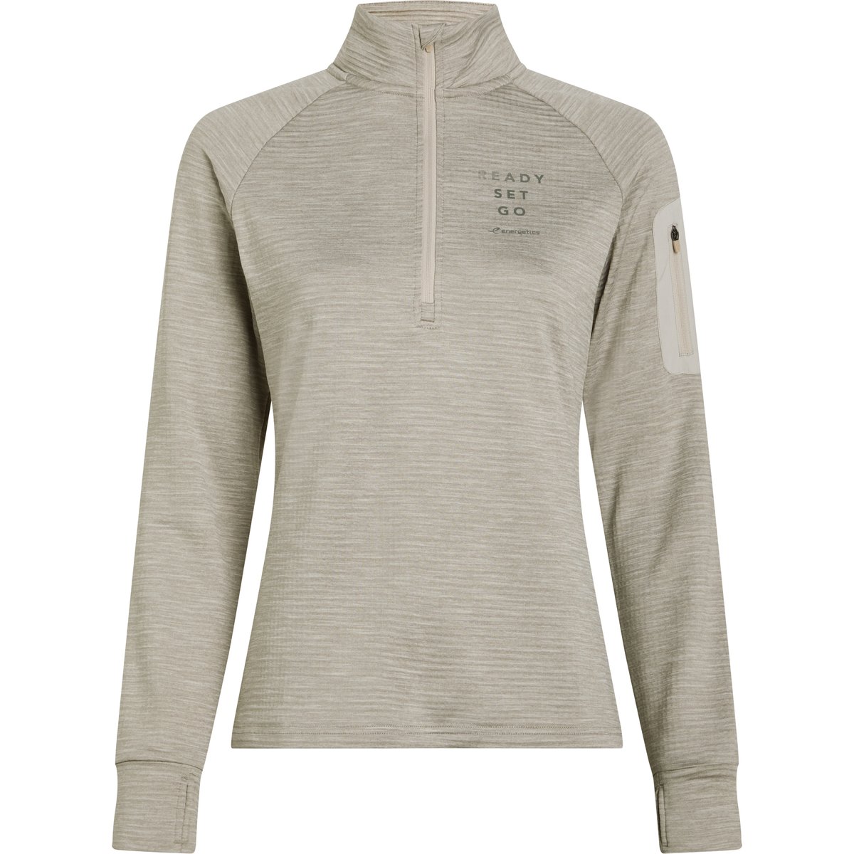 Energetics Da.-Langarmshirt Wilona W – MELANGE/GREY LIGHT/G