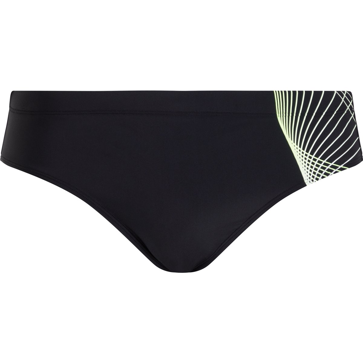 Energetics He.-Badehose Norm Briefs M – BLACK/GREEN LIME