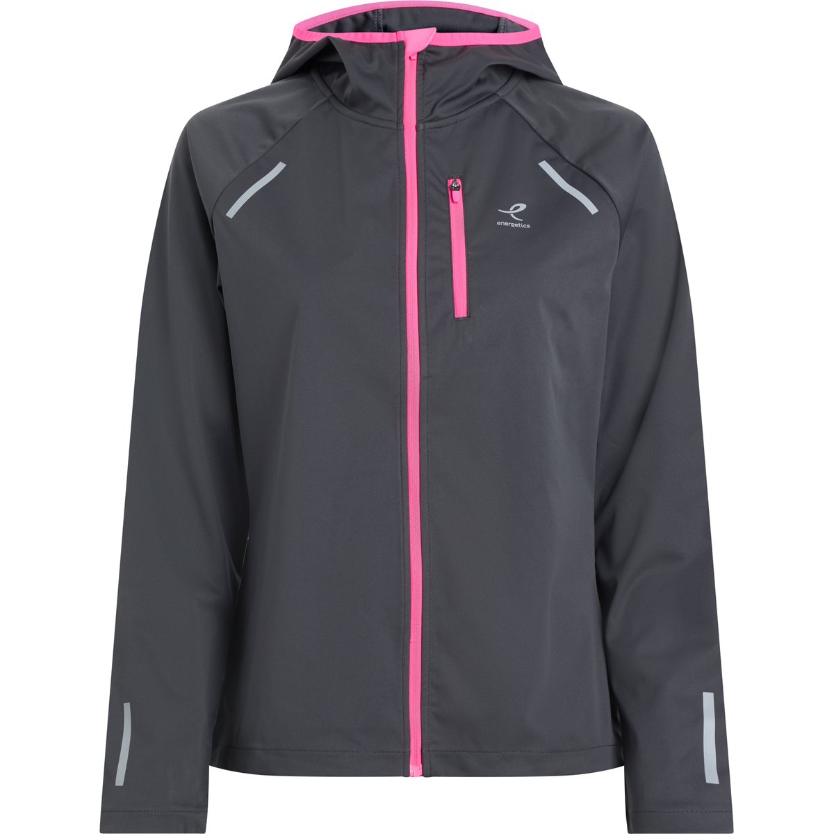 Energetics Da.-Kapuzenjacke Tobba JKT W – ANTHRACITE/PINK