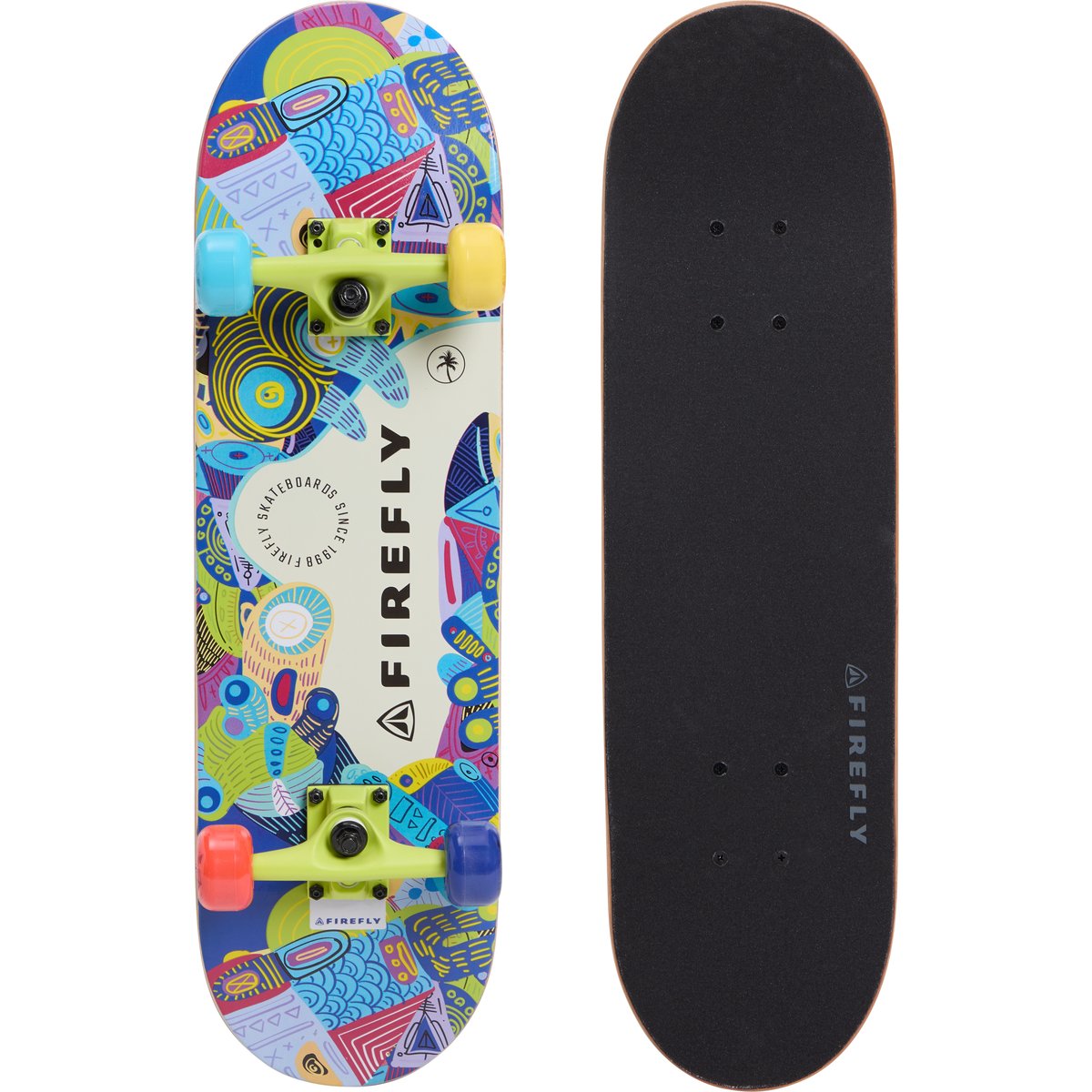 Firefly Skateboard SKB 305 – BLUE DARK/GREEN LIME