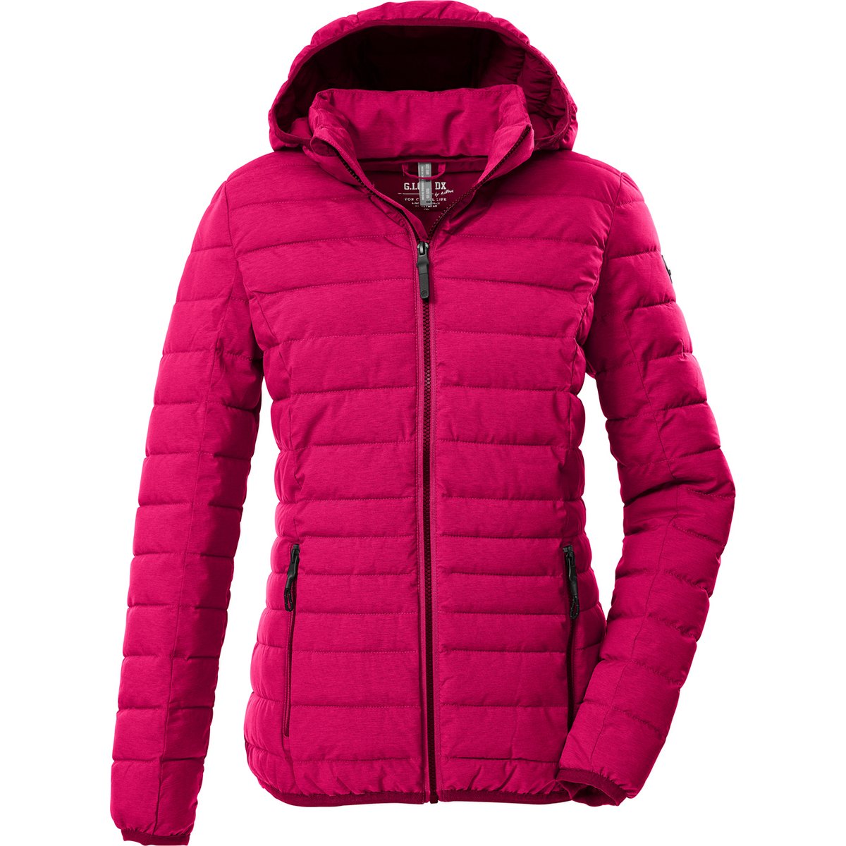 G.I.G.A. DX GW 49 Steppjacke mit Kapuze Damen – DUNKEL HIMBEERE