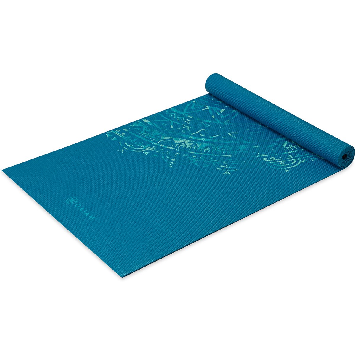 Gaiam Jade Mandala Yoga Mat 4MM Printed – *