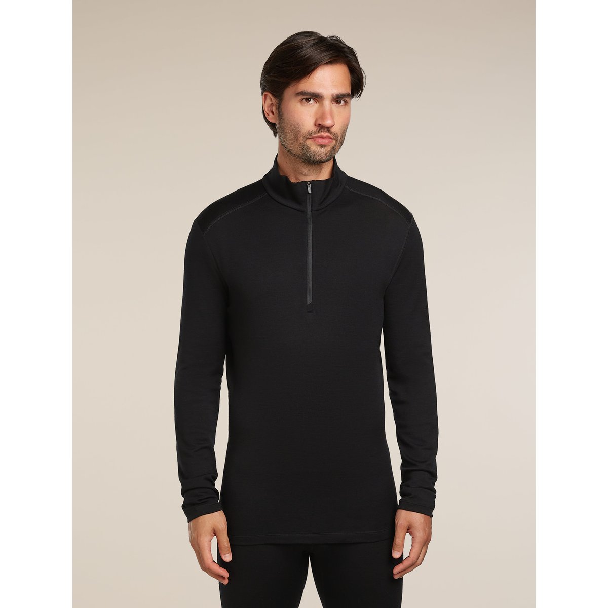 Icebreaker Men Merino 260 Oasis LS Half Zip – BLACK