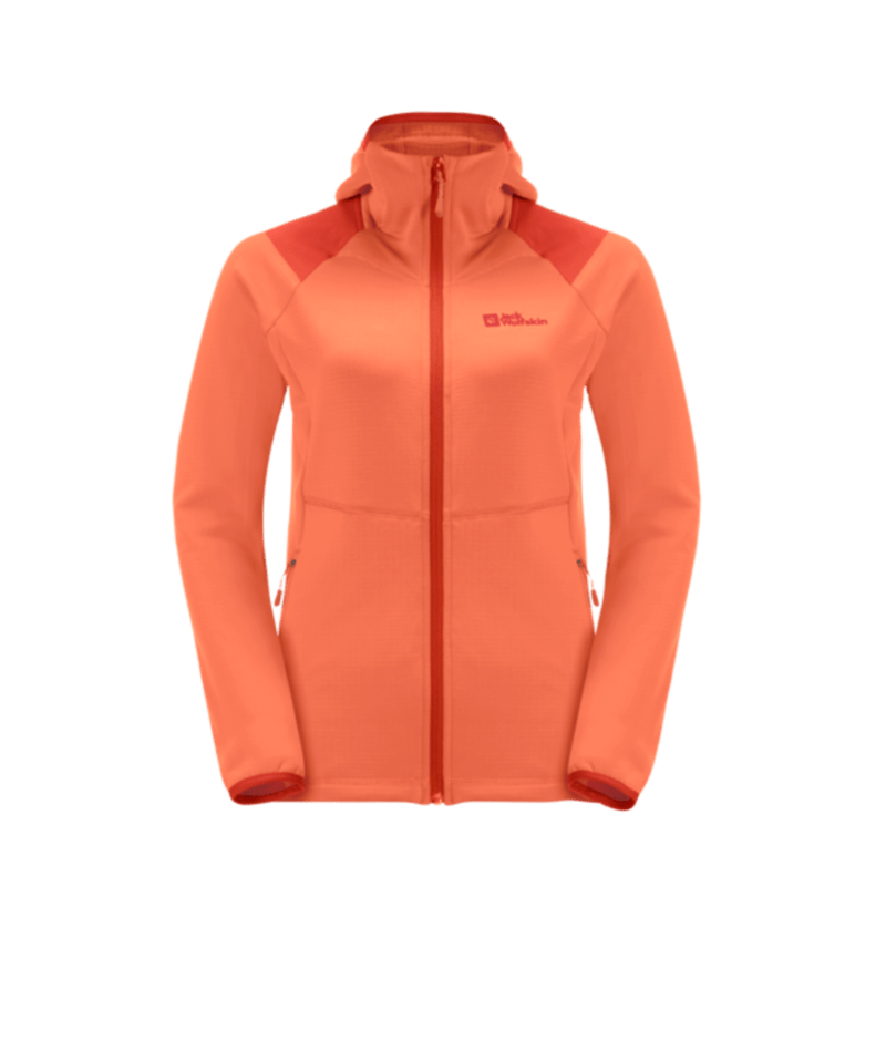 Jack Wolfskin KOLBENBERG HOODED FZ W – guave