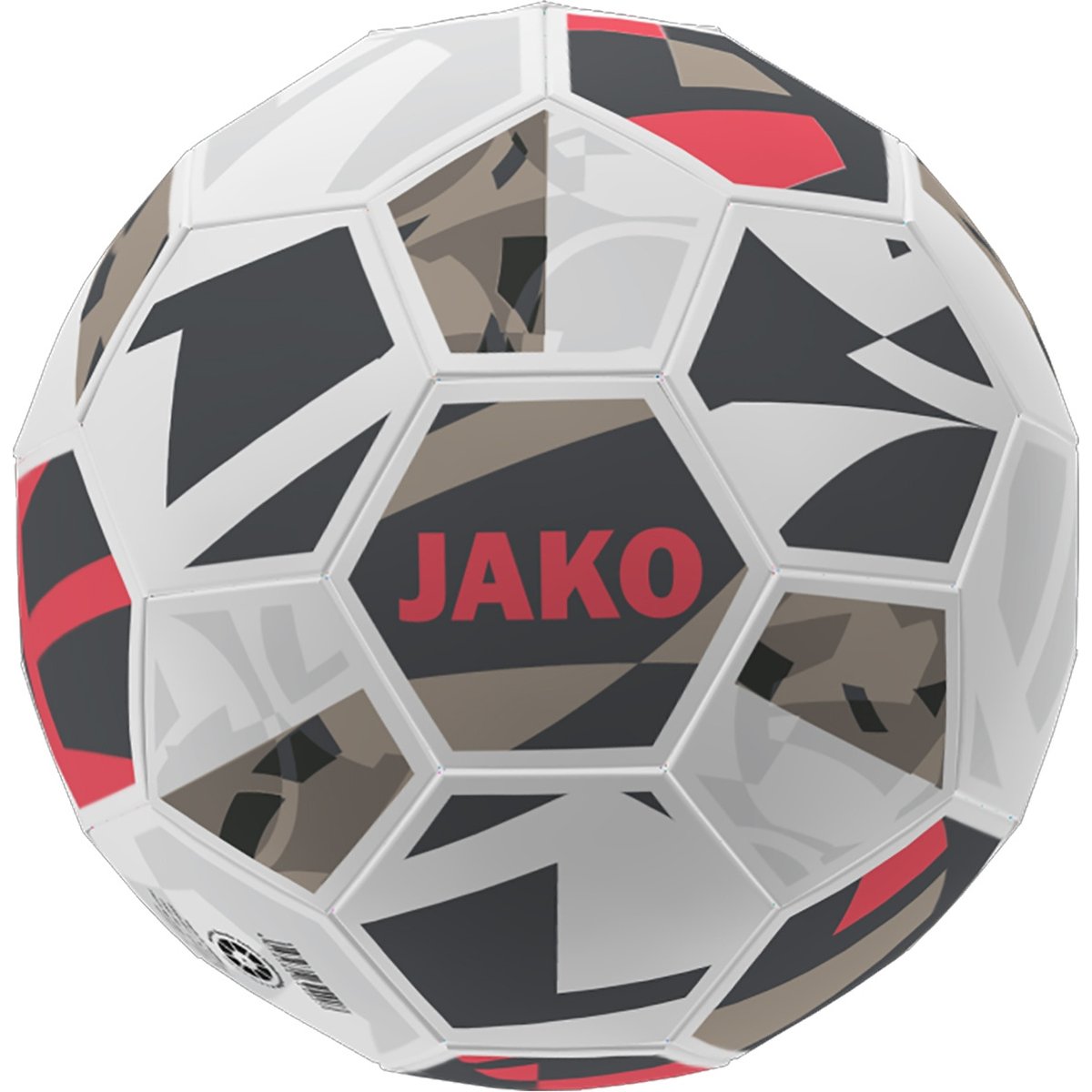 Jako Trainingsball Iconic – WEIß/COOL GRAY/CORAL