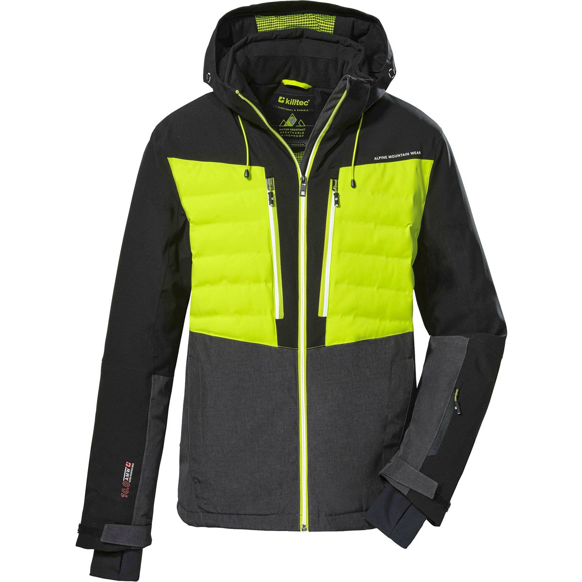 Killtec KSW 56 Skijacke Herren – anthrazitmelange / fr hlings g
