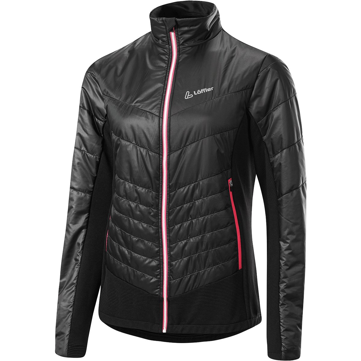 Löffler W HYBRIDJACKET PL60 – BLACK/ROUGE RED