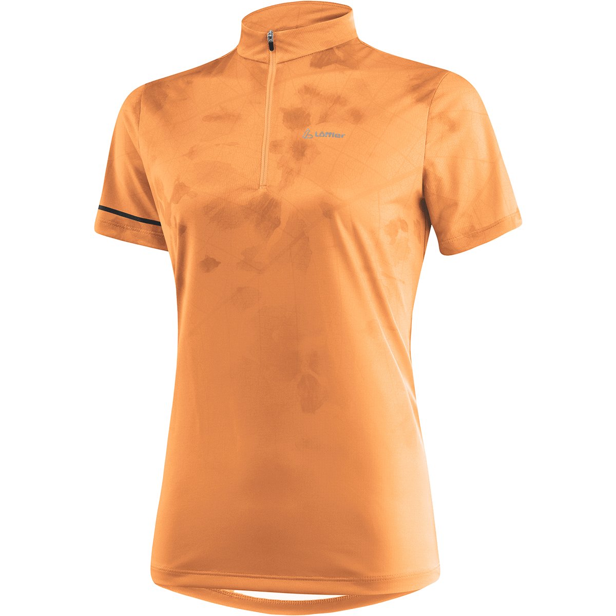 Löffler W BIKE SHIRT HZ LEAF – PAPAYA