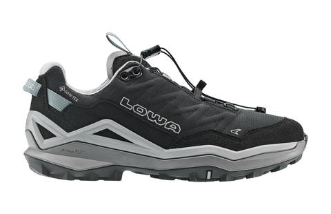 Lowa Maddox Pro GORE-TEX LO SL Wanderschuh Damen – schwarz/grau
