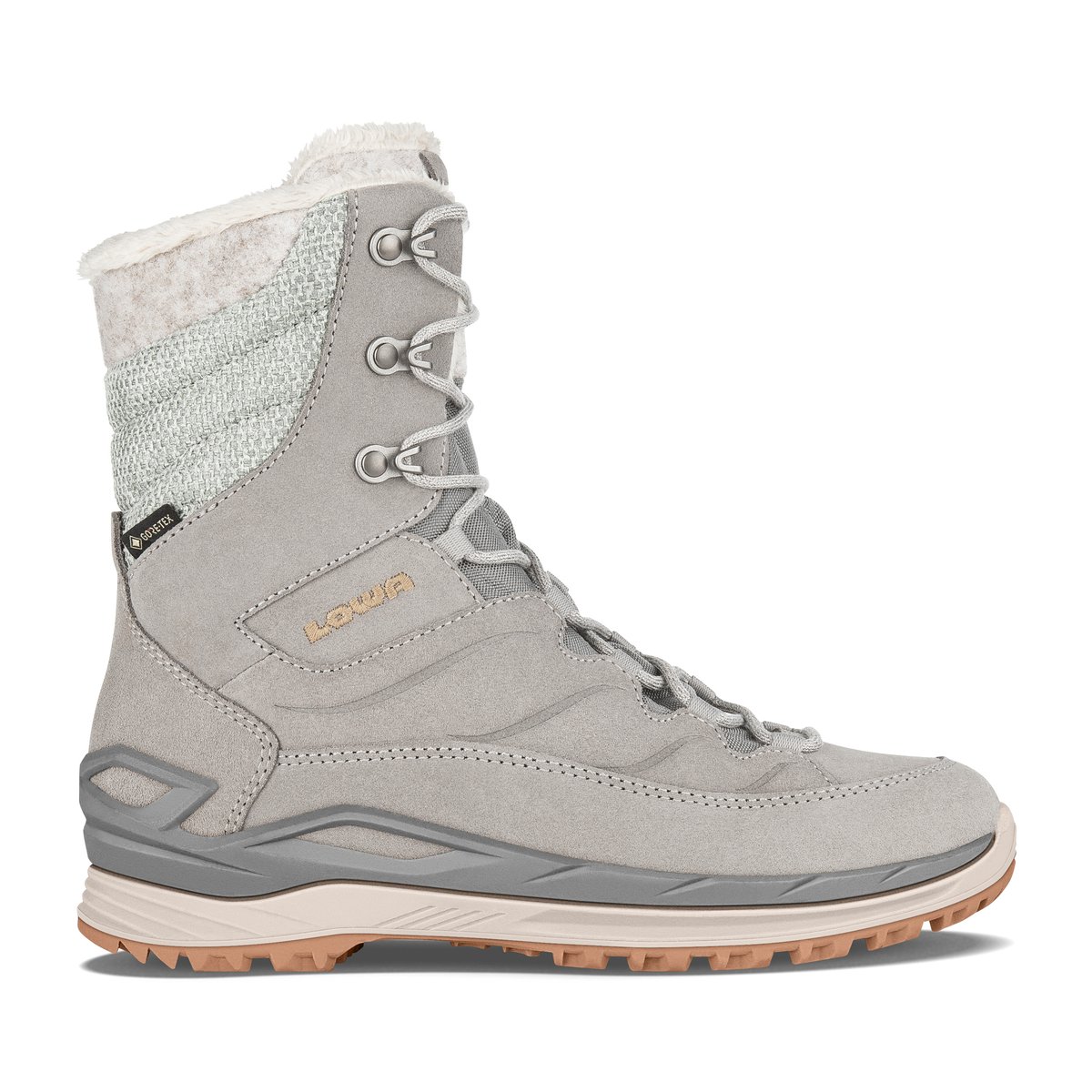 Lowa Calceta Evo GORE-TEX Winterstiefel Damen – GRAU/OCKER