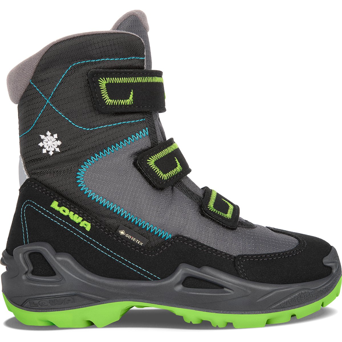Lowa MILO GTX HI – SCHWARZ/TUERKIS