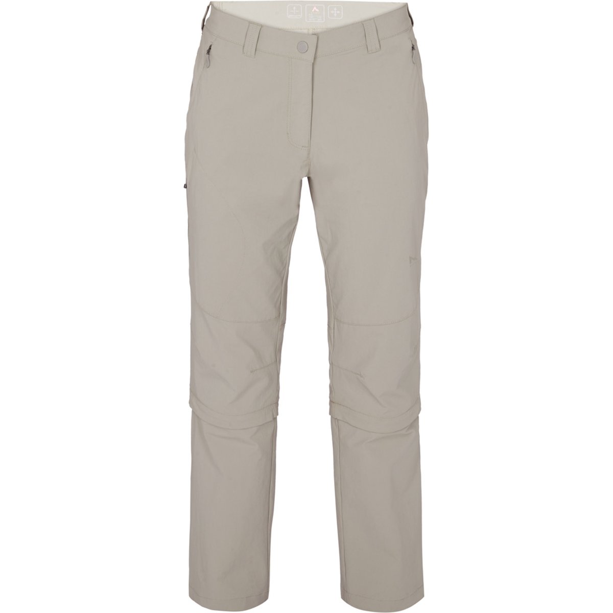 McKinley Abzipphose Malik Kurzgröße – GREY