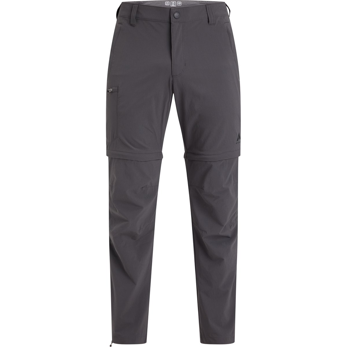 McKinley Zipp-Off-Hose Malloy Kurzgröße – ANTHRACITE