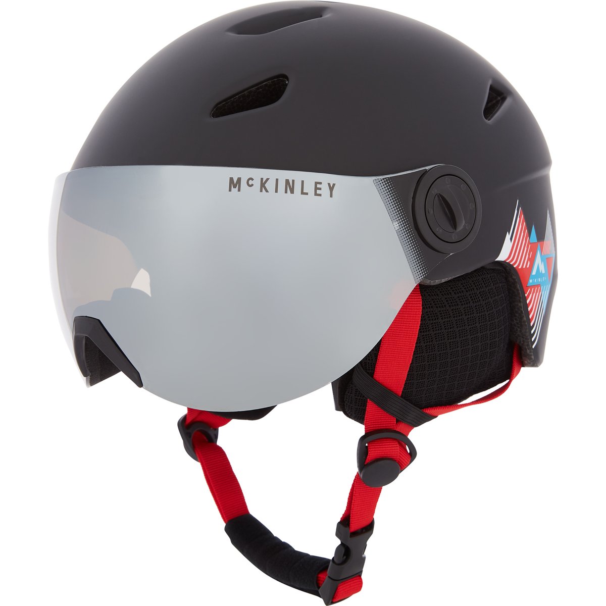 McKinley Ski-Helm Pulse S2 Visor HS – BLACK/RED