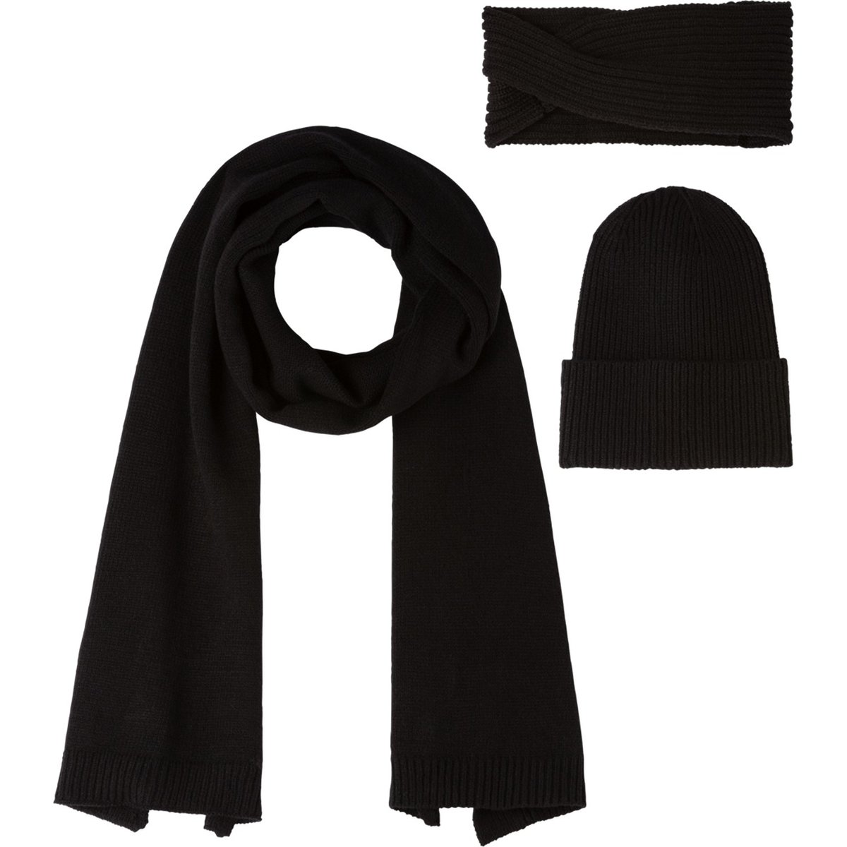 McKinley Nicole Set aus Mütze, Stirnband und Schal – BLACK NIGHT