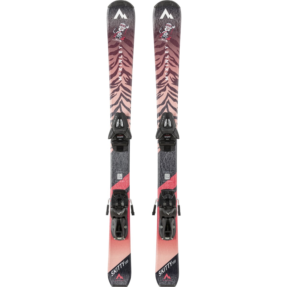 McKinley Ki.-Ski-Set SKITTY I NC Schraubbindung – PINK / RED WINE / WH
