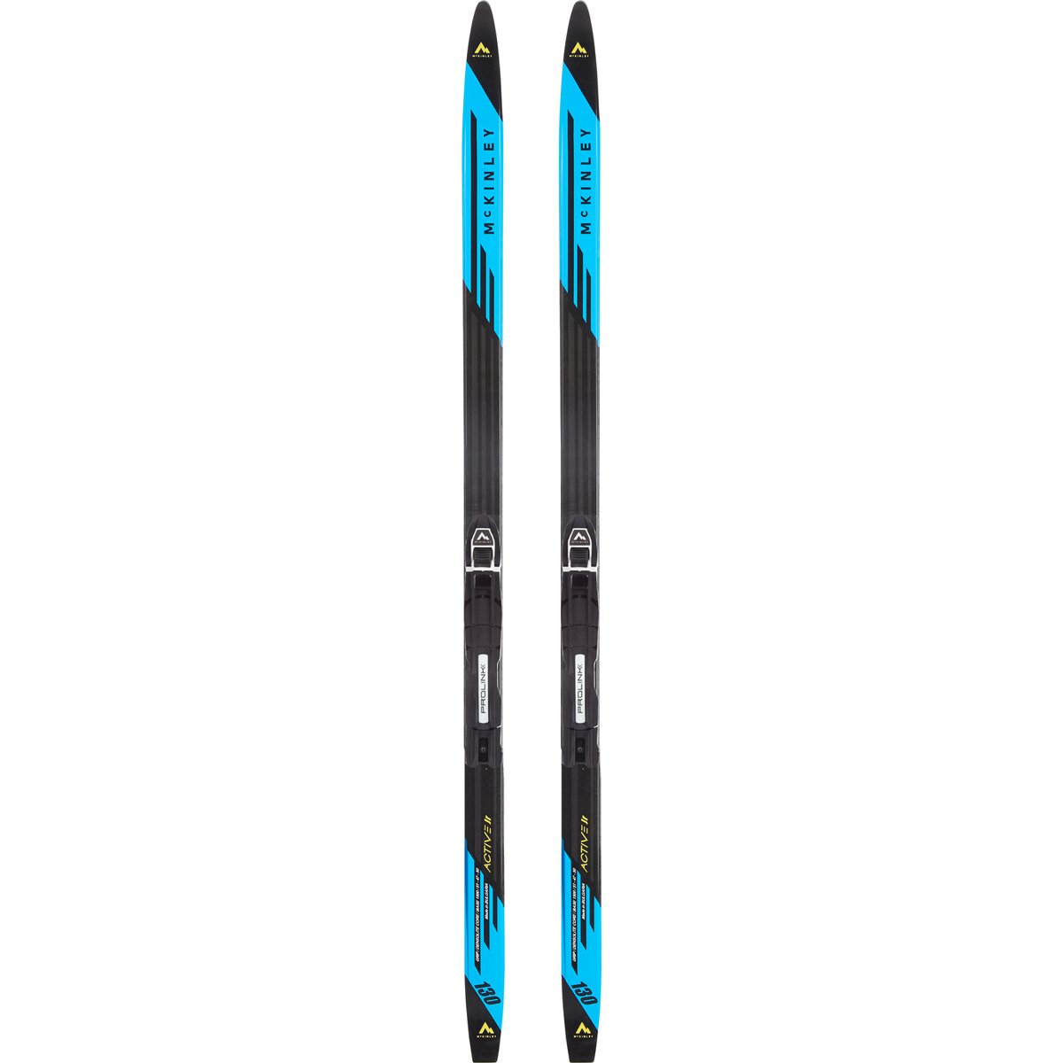 McKinley Active Grip Jr + Prolink Access Jr Langlauf-Set Kinder – BLACK/BLUE/YELLOW