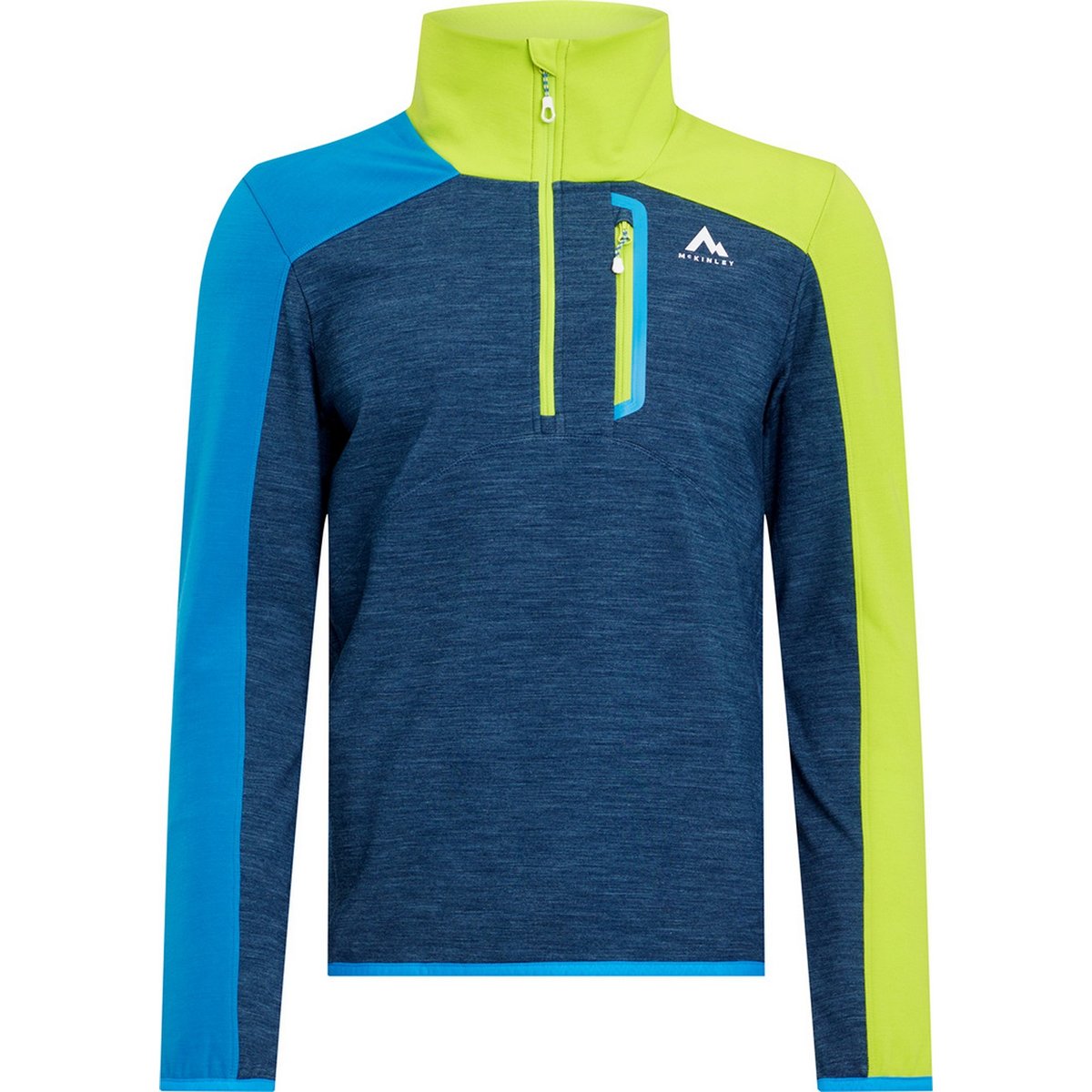 McKinley He.-Pullover Sekani HZ M – MELANGE/BLUE PETROL/