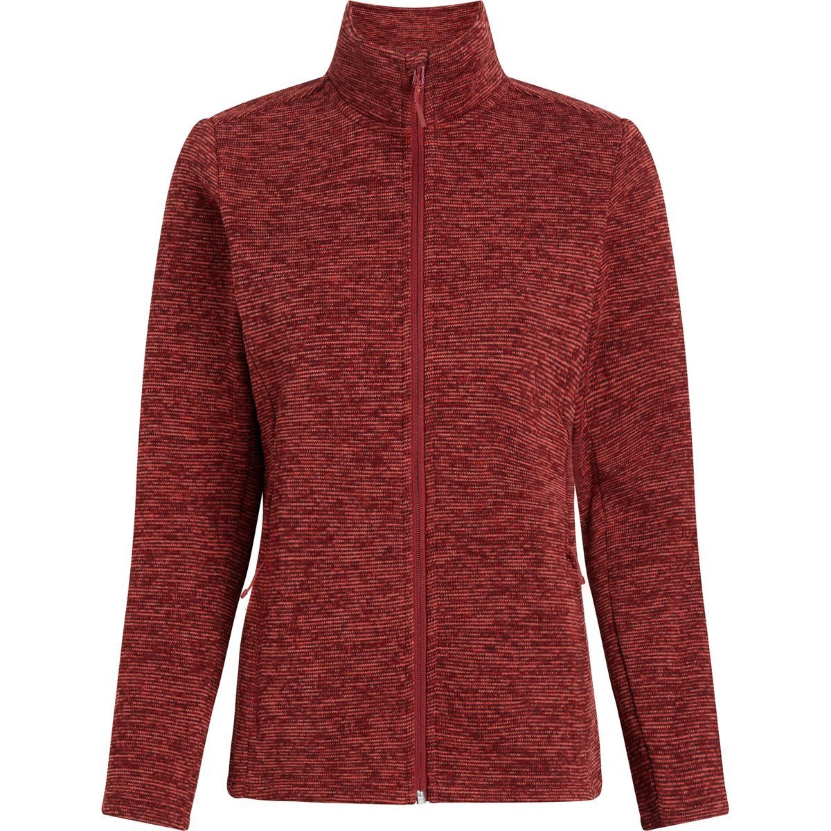 McKinley Da.-Fleece-Jacke Sammy FZ W – MELANGE/RED DARK