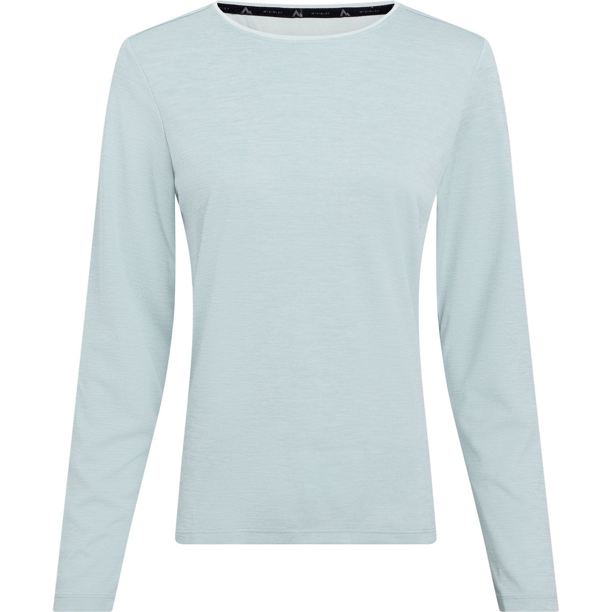 McKinley Da.-Langarmshirt Hunu LS W – MELANGE/GREEN SM