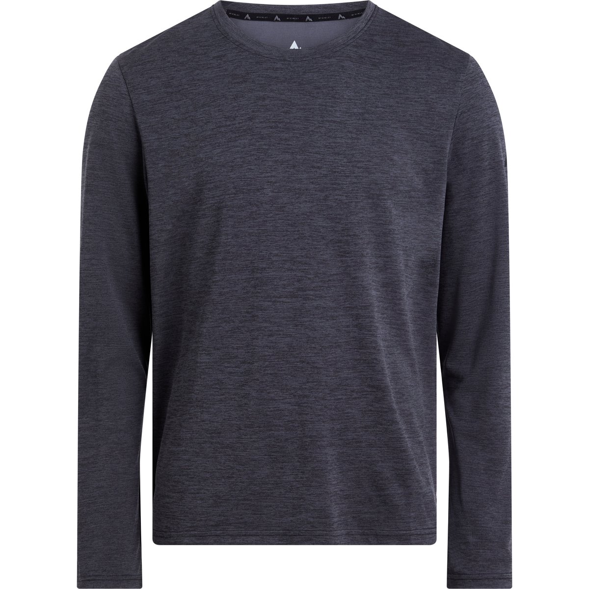 McKinley He.-Langarmshirt Hunu LS M – MELANGE/BLACK NIGHT/