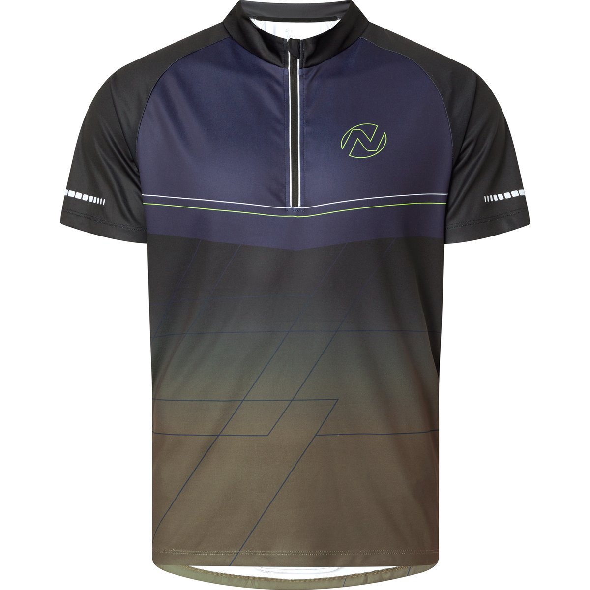 Nakamura He.-Fahrrad-Trikot Fedor II M – OLIVE DARK/NAVY DARK