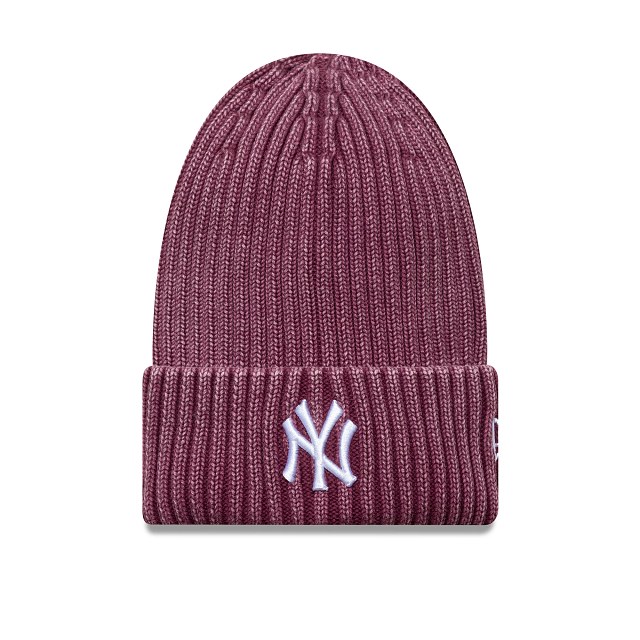 NEW ERA MLB Washed Beanie New York Yankees Kinder – DARK RED