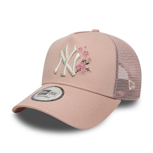 NEW ERA WMNS Floral Trucker New York Yankees Cap – PASTEL PINK
