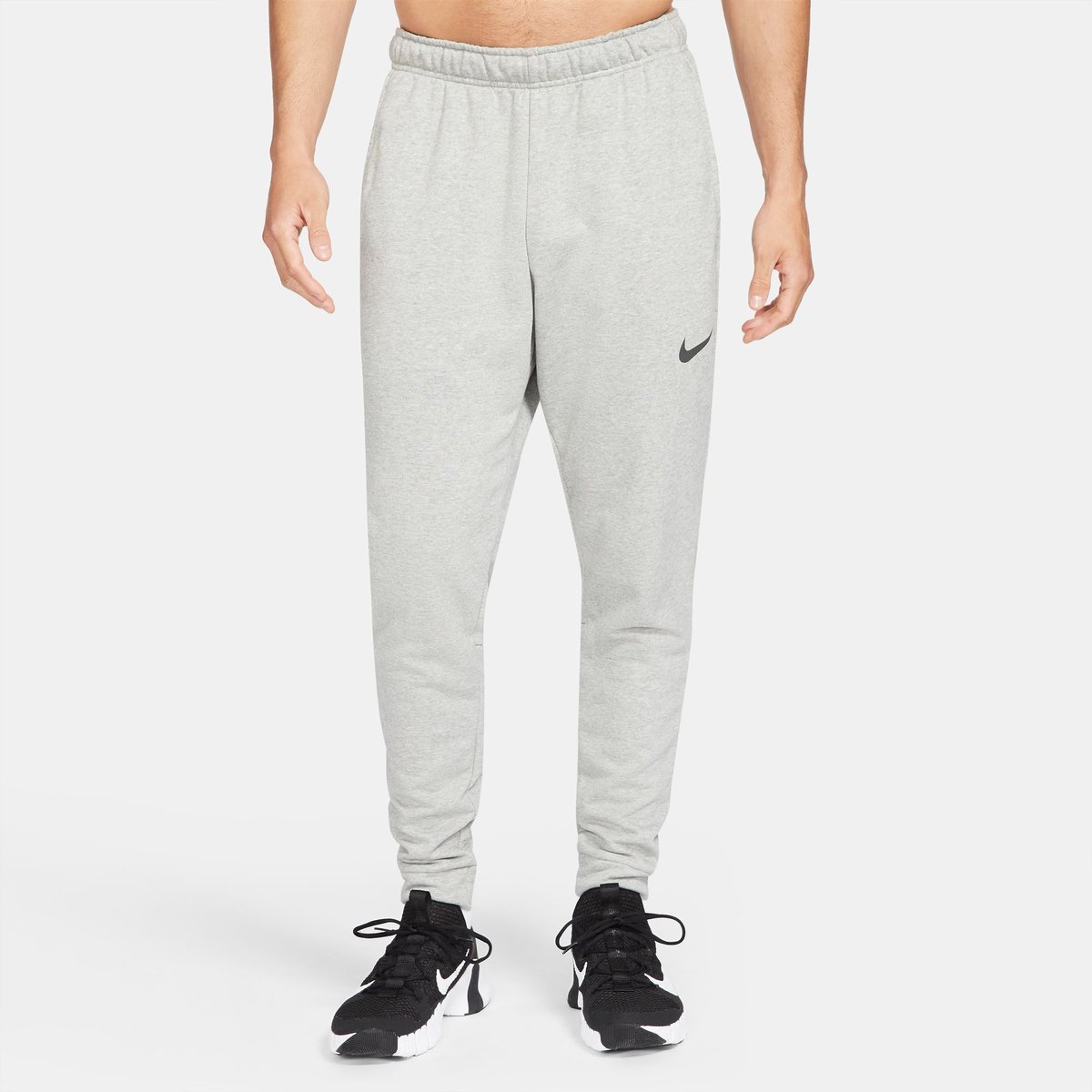 Nike Dri-FIT Taper FL Tennishose Herren – DK GREY HEATHER/BLACK