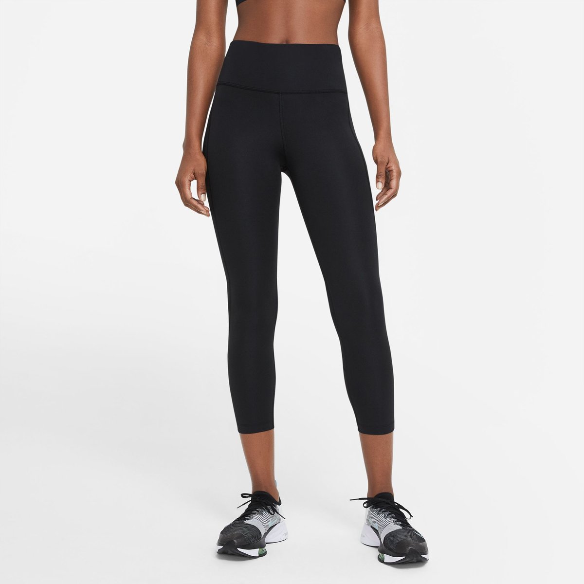 Nike W NK DF FAST CROP – BLACK/REFLECTIVE SILV