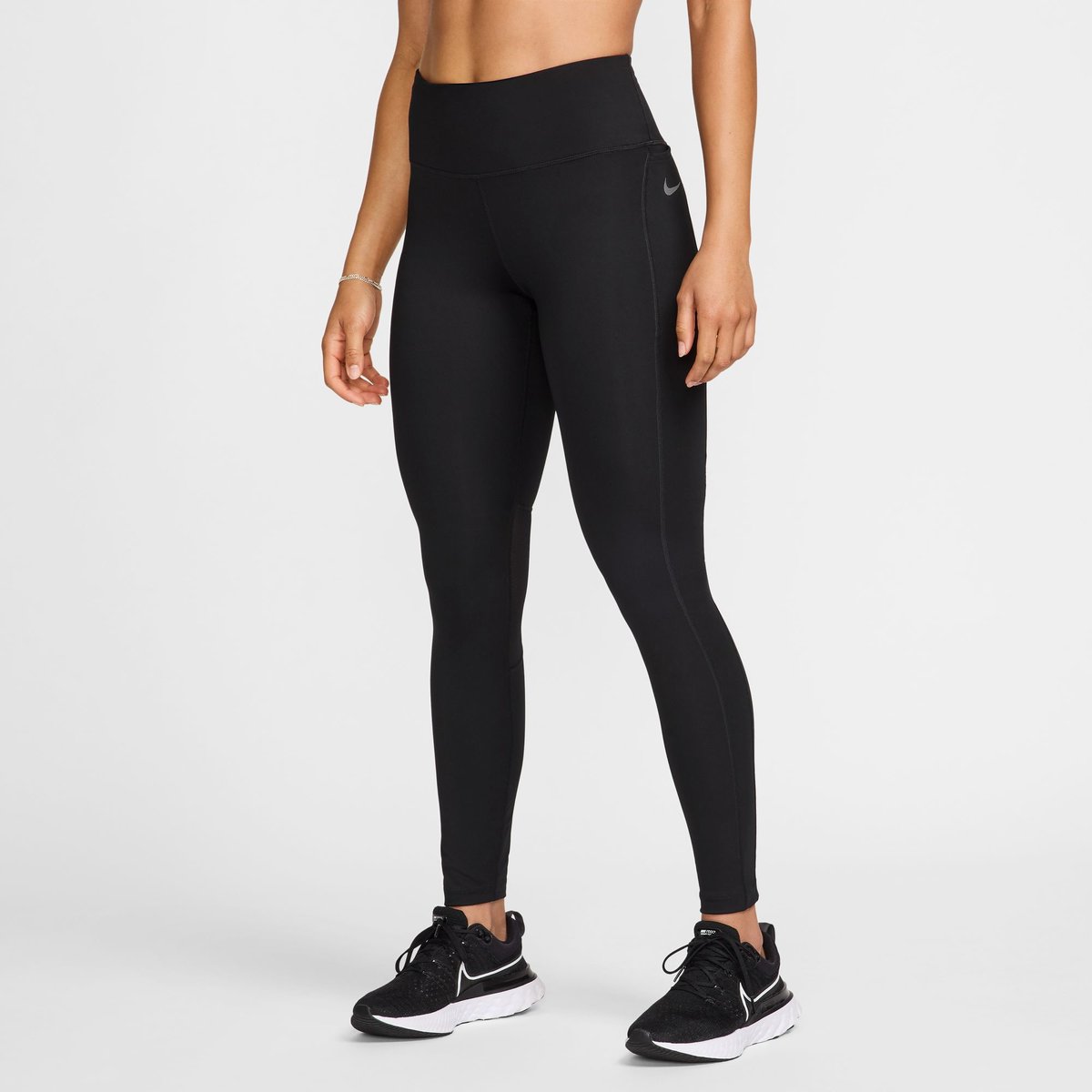Nike Dri-FIT Fast Lauftight Damen – BLACK/REFLECTIVE SILV