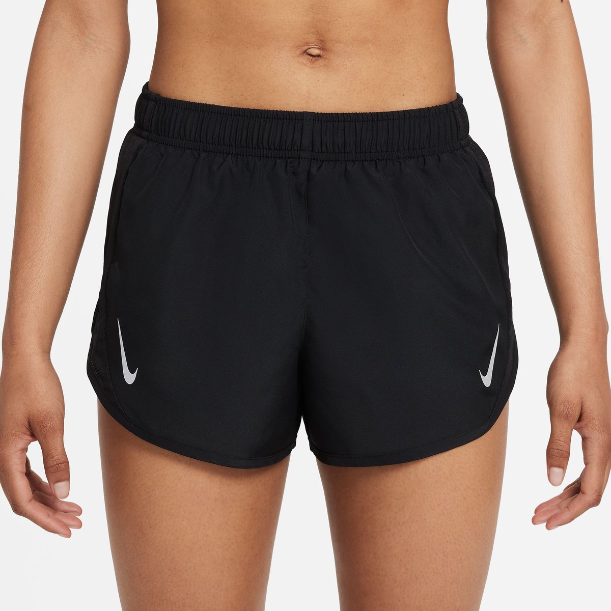Nike Fast Dri-FIT Tempo Laufshorts Damen – BLACK/REFLECTIVE SILV