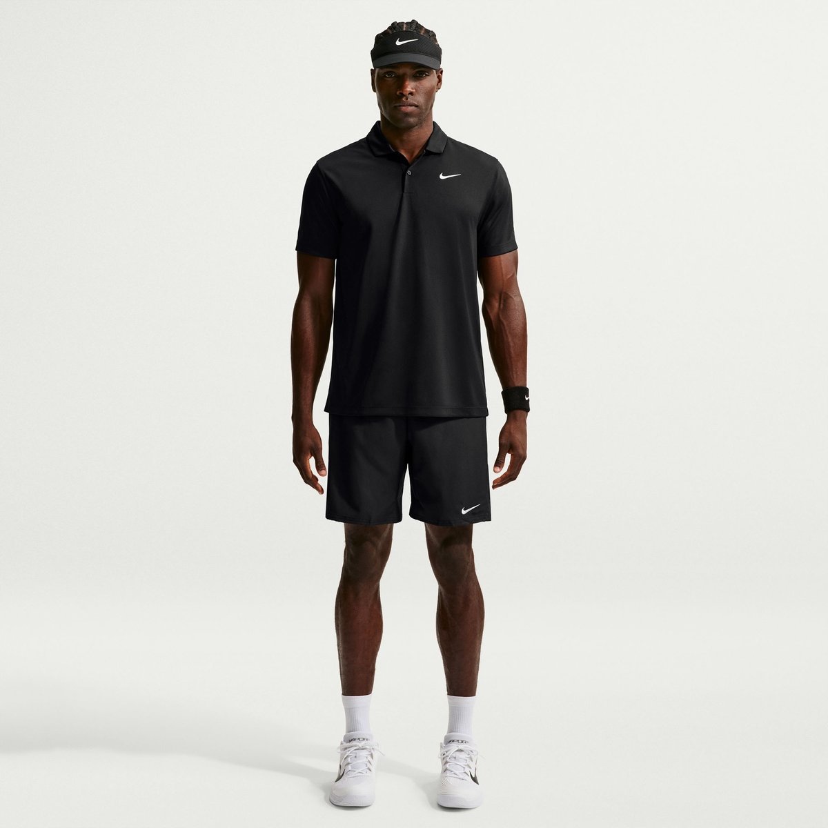 Nike Court Dri-FIT Tennis-Poloshirt Solid Herren – BLACK/WHITE