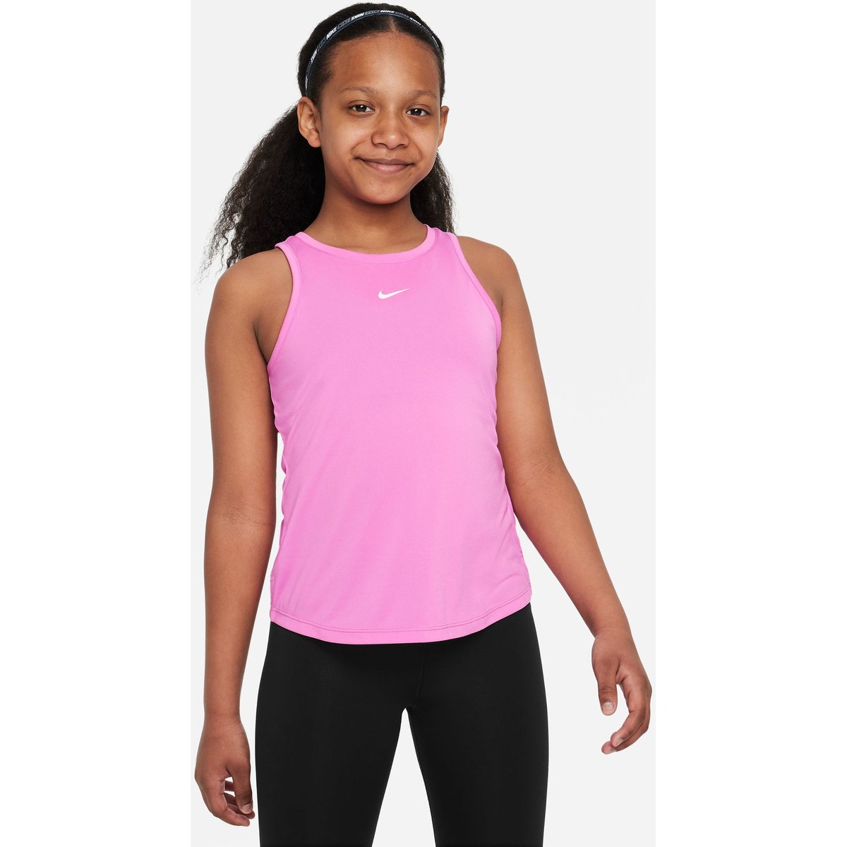 Nike DF ONE TANK – PLAYFUL PINK/WHITE