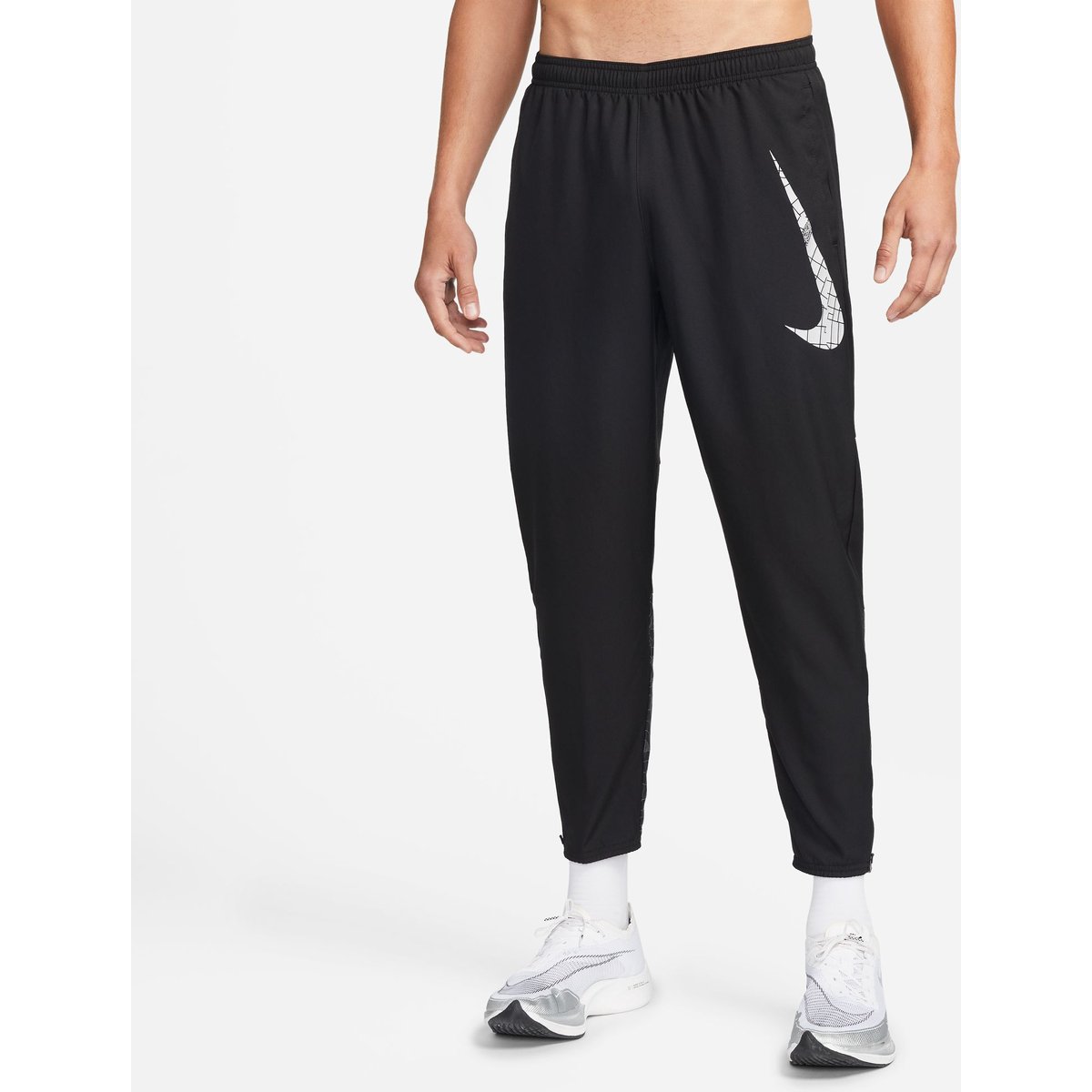 Nike Dri-FIT RDVN CHLLGR WVN FLSH P Laufhose lang Herren – BLACK/REFLECTIVE SILV