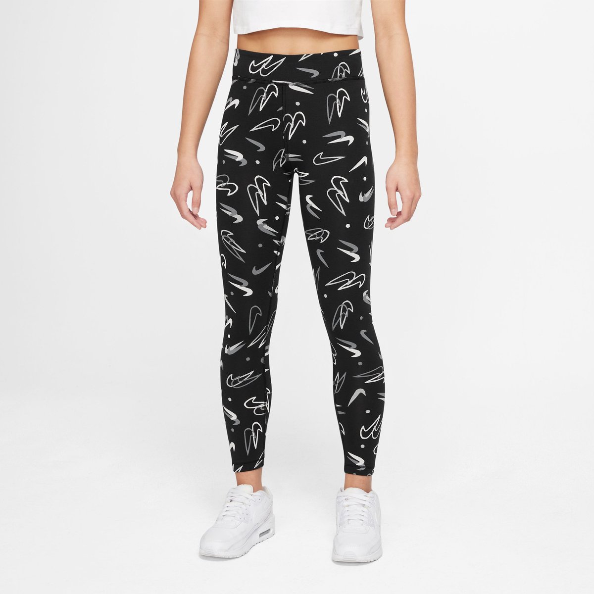 Nike Sportswear Essential MR Leggings SSNL PRN Kinder – BLACK