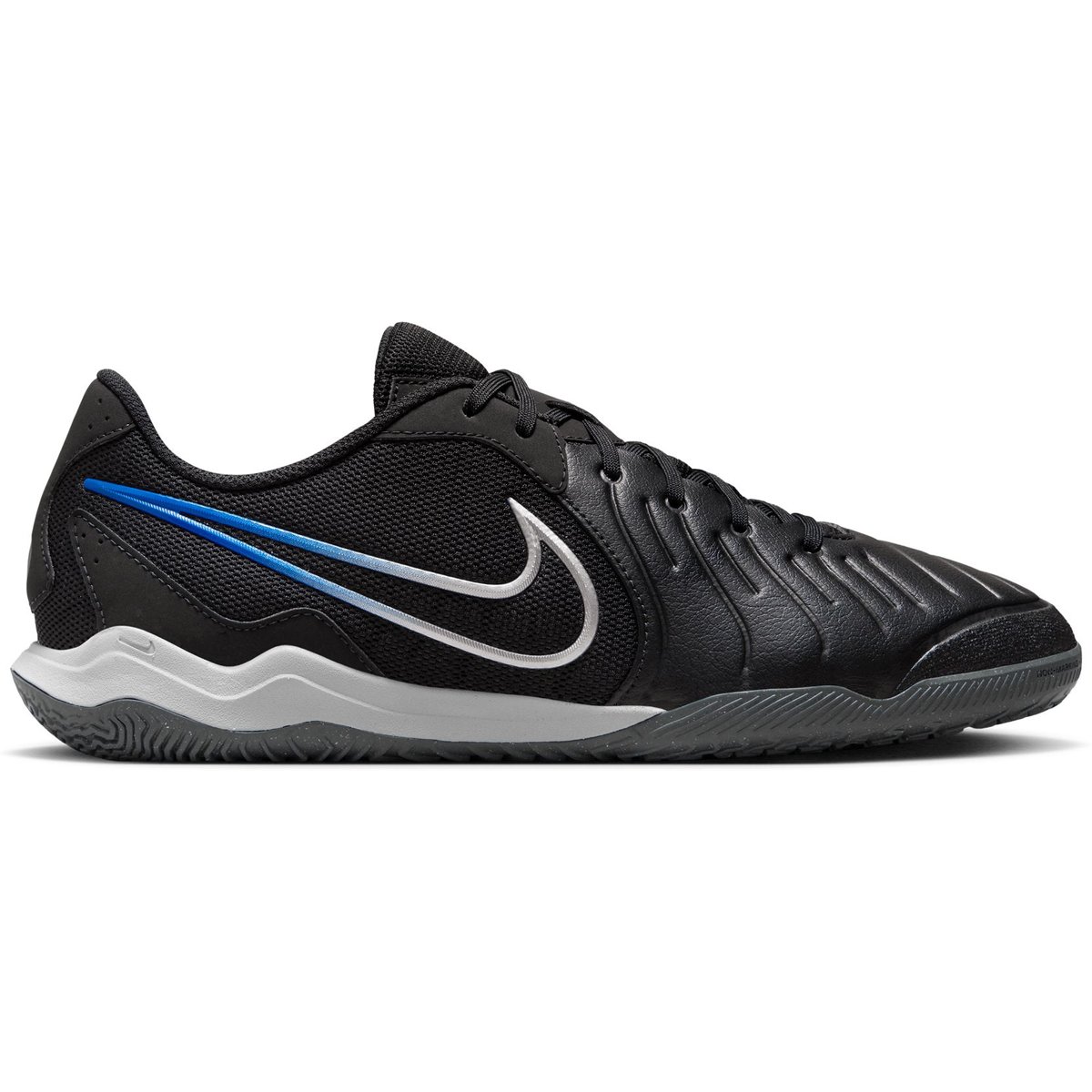 Nike LEGEND 10 ACADEMY IC – BLACK/CHROME-HYPER ROYAL