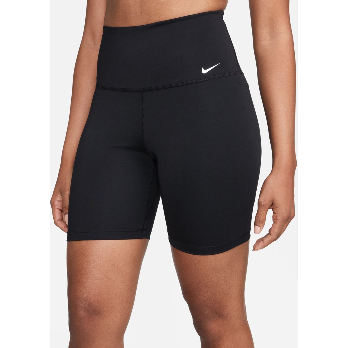 Nike One Dri-FIT HR 7IN Shorts Damen – BLACK/WHITE