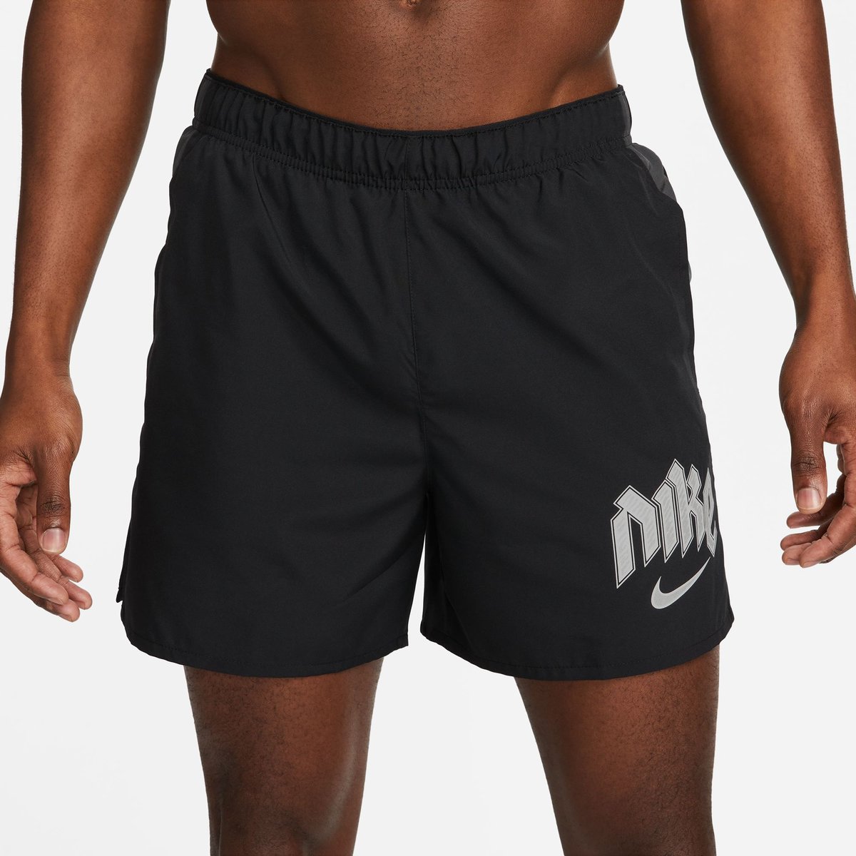 Nike Dri-FIT Run Division Challenger 5BF Laufshorts Herren – BLACK/ANTHRACITE/REFLECTIVE SILV
