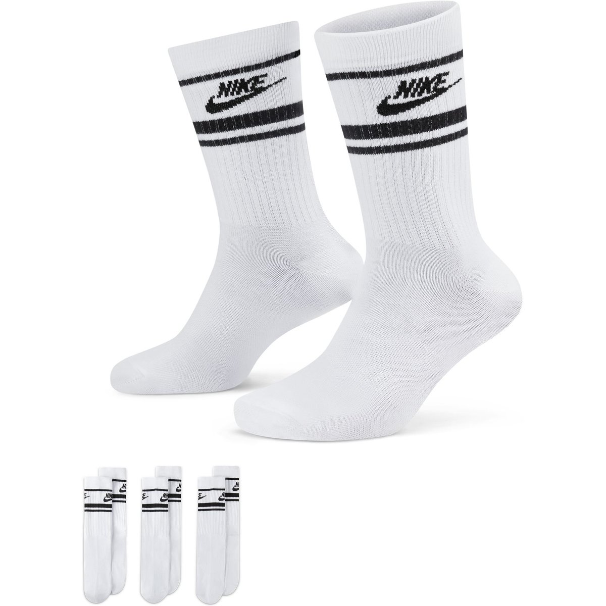 Nike Socken Sportswear Dri-FIT Everyday Essential Crew (3 Pairs) – WHITE/BLACK/BLACK