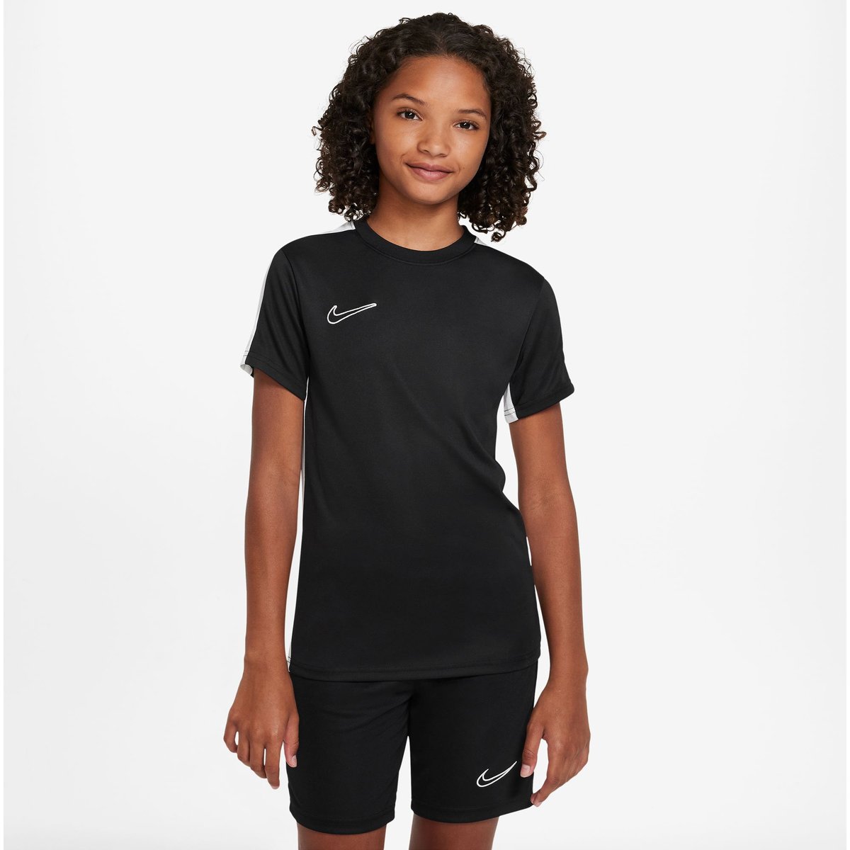 Nike Dri-FIT Academy23 Trikot Kurzarm BR Kinder – BLACK/WHITE/WHITE
