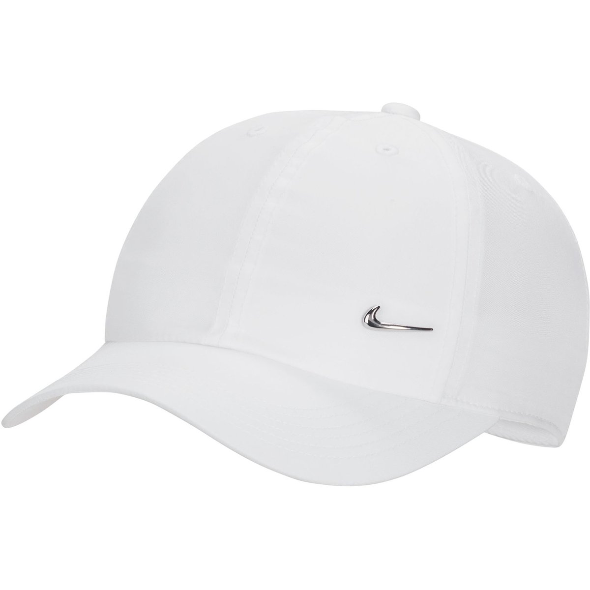 Nike Dri-FIT Club Cap US CB MTSWSH Kinder – WHITE/METALLIC SILVER