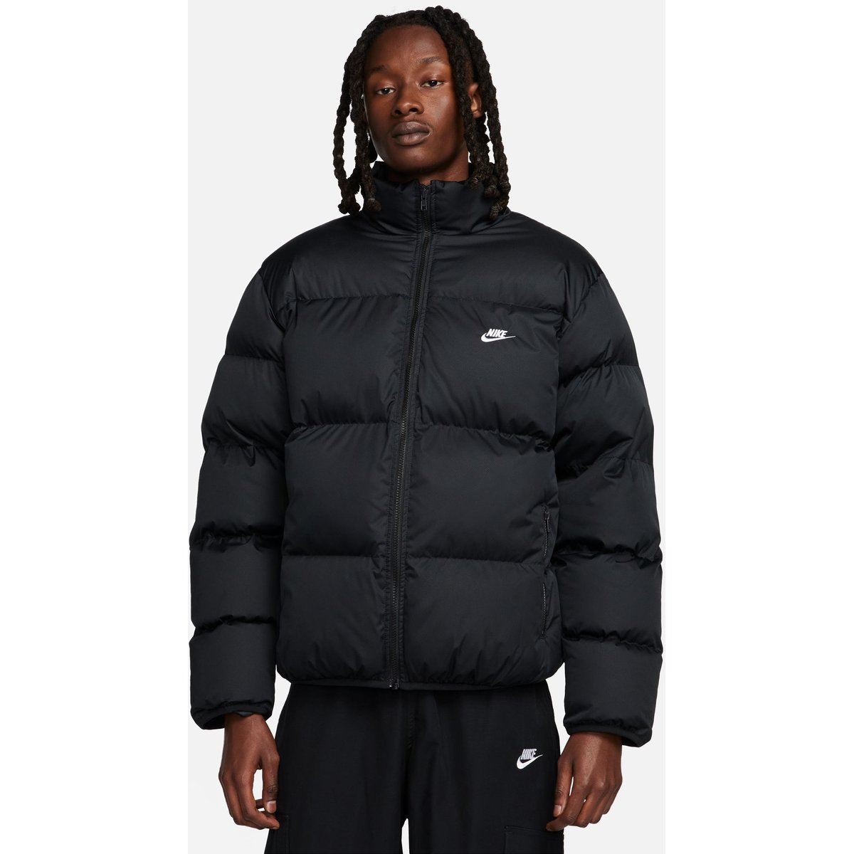 Nike Club Puffer Jacke Herren – BLACK/WHITE