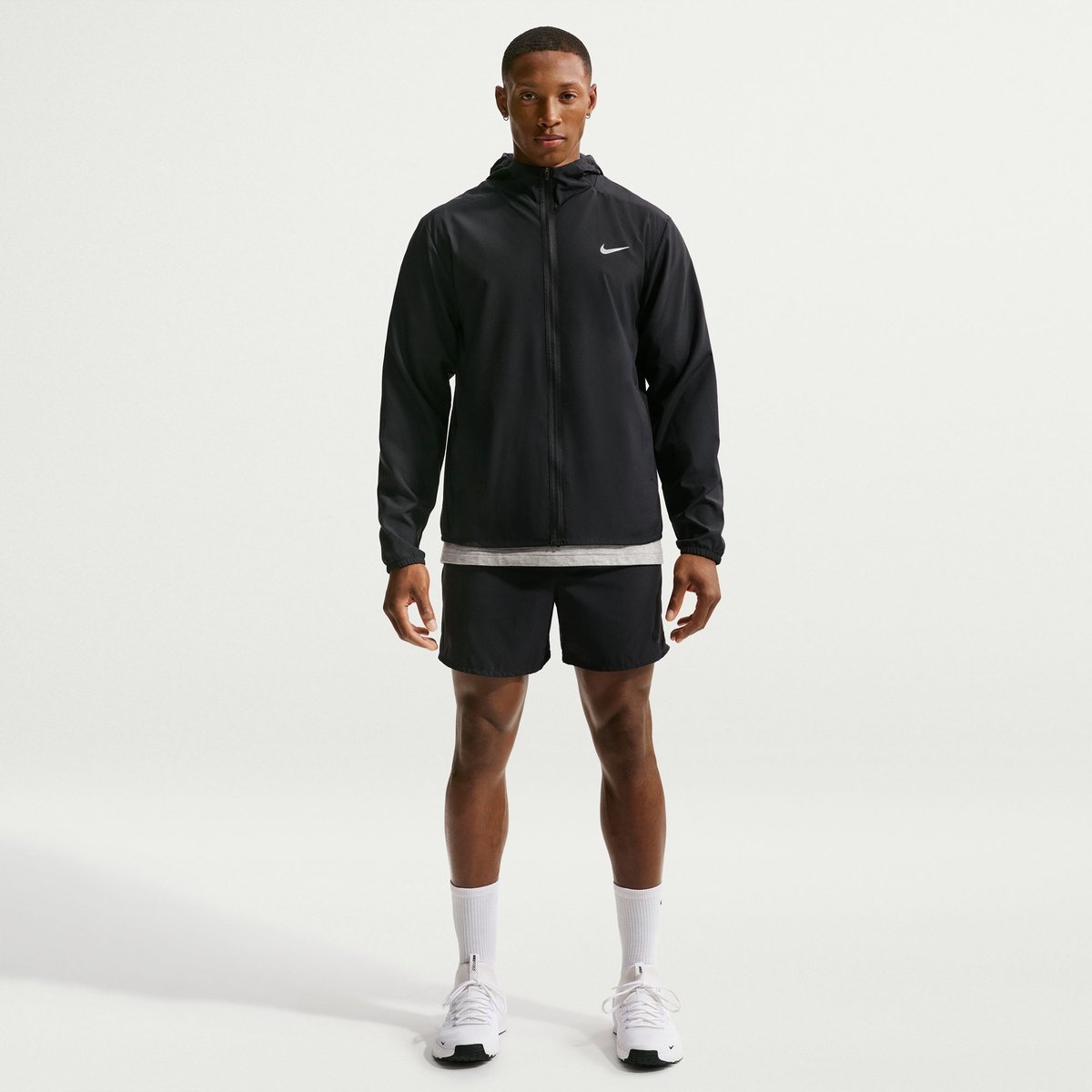 Nike Dri-FIT Form Kapuzenjacke Herren – BLACK/REFLECTIVE SILV
