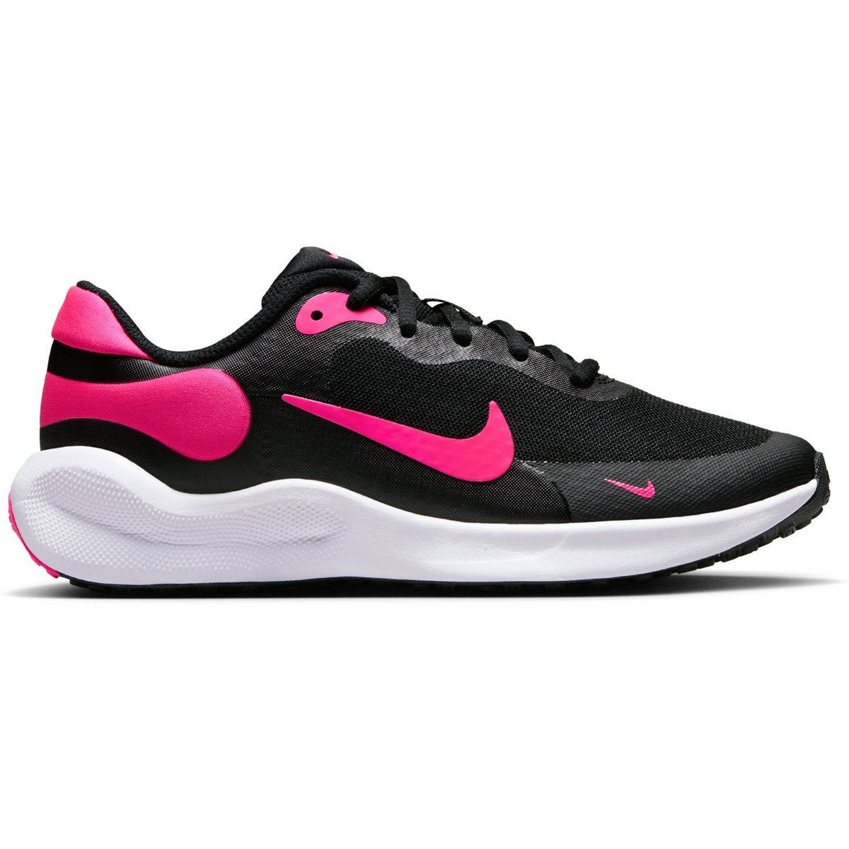 NIKE REVOLUTION 7 (GS) – BLACK/HYPER PINK-WHITE