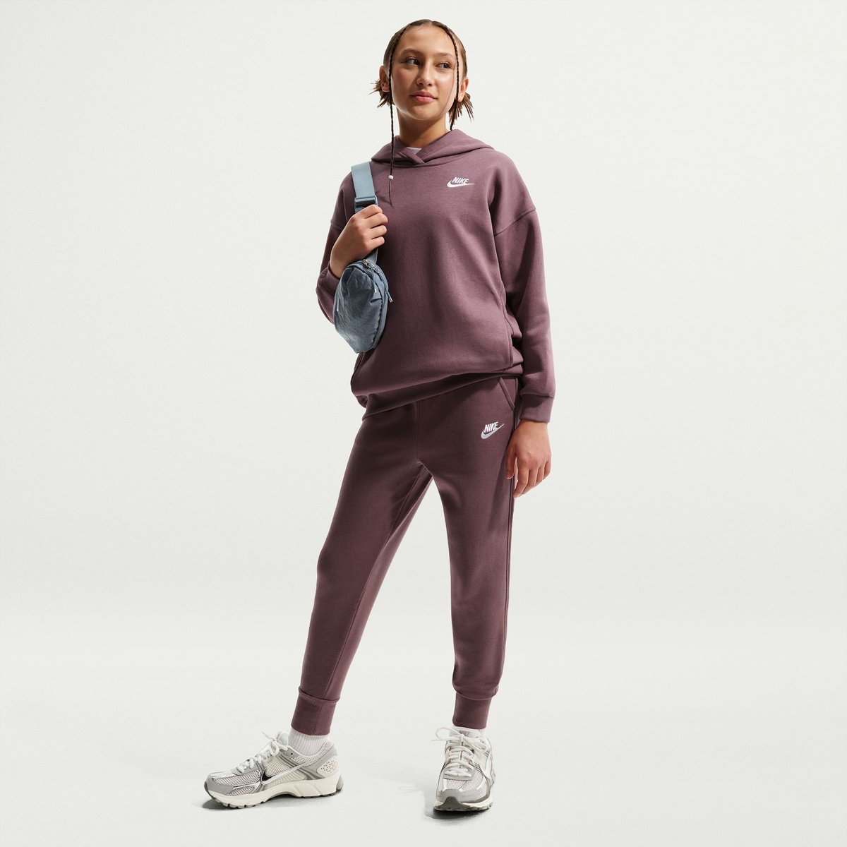Nike Sporthose Nike Sportswear Club Fleece Big Kid – TATTOO/TATTOO/WHITE