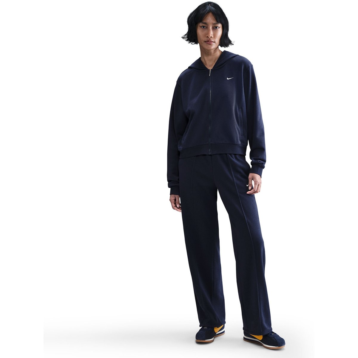 Nike Sportswear CHLL FT Hoodie mit Reißverschluss Damen – MIDNIGHT NAVY/SAIL