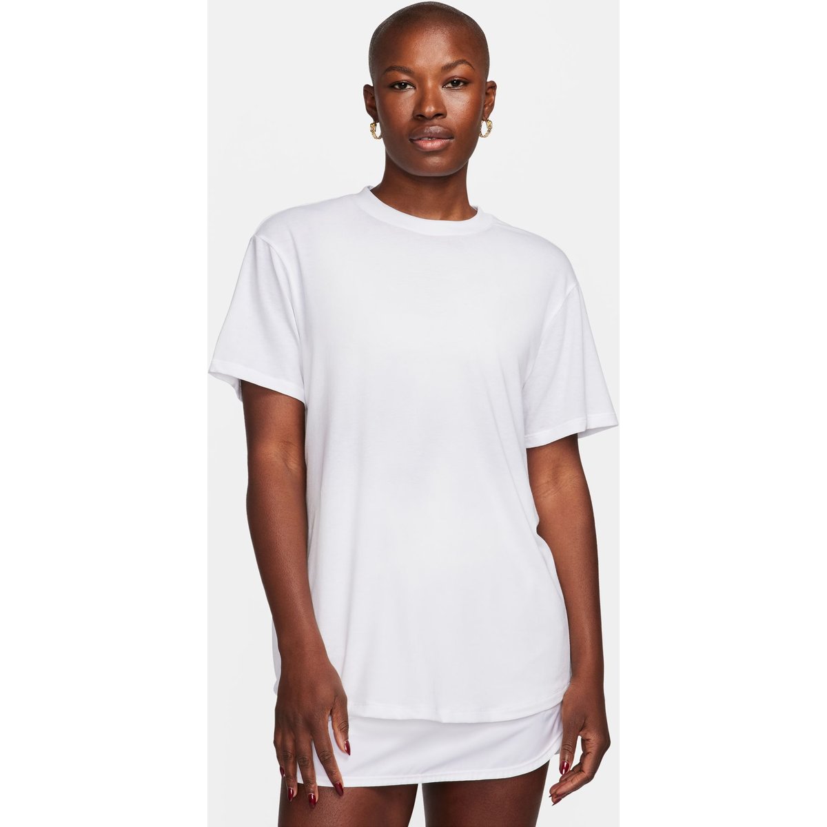 Nike Dri-FIT One Relaxed Kurzarm Shirt Damen – WHITE