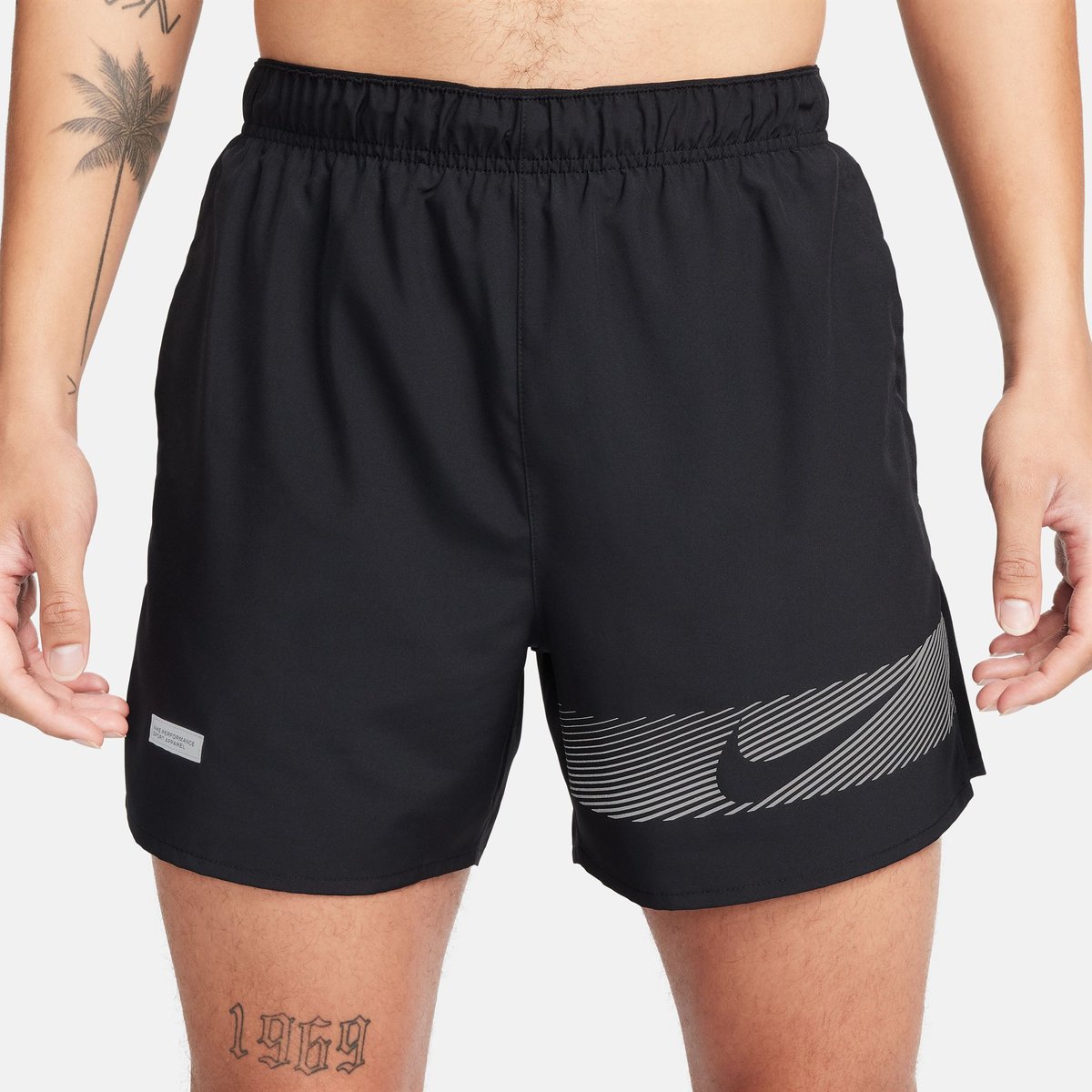 Nike Challenger 5BF Laufshorts FLASH Herren – BLACK/BLACK/BLACK/REFLECTIVE SILV