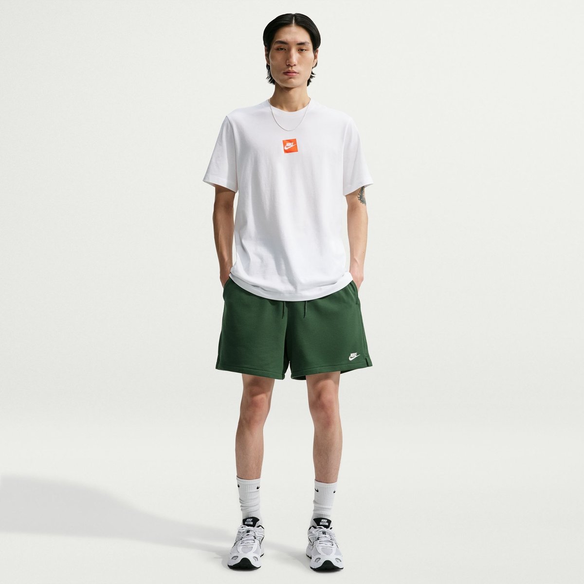 Nike Club Flow FT Shorts Herren – FIR/FIR/WHITE